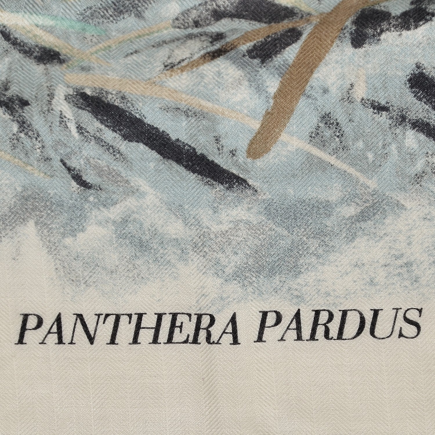 Hermes Cashmere Silk Panthera Pardus Scarf 140 Blanc Anthracite Vert 2 of 8