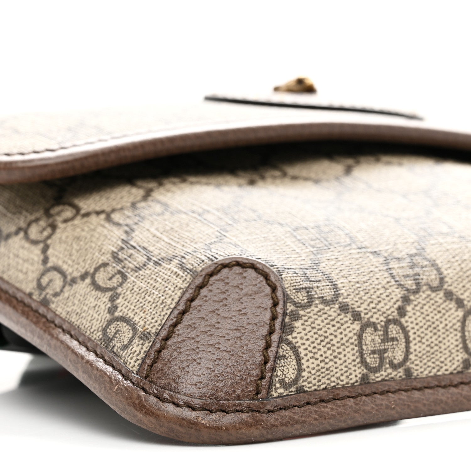 Gucci GG Supreme Monogram Neo Vintage Web Belt Bag Brown 9 of 10