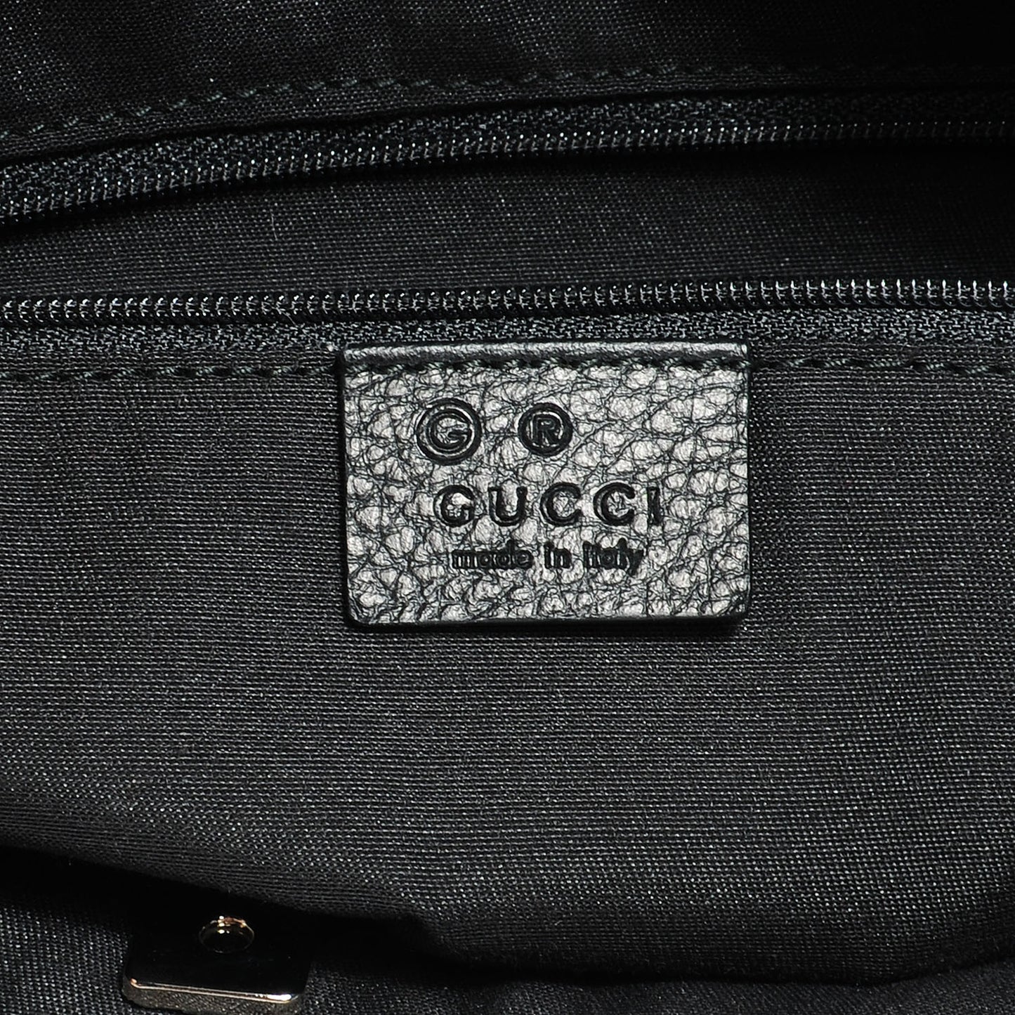 Denim Monogram Large Abbey Tote Black