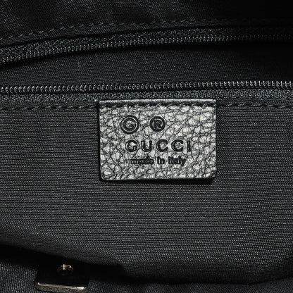 Gucci Denim Monogram Large Abbey Tote Black 7 of 9