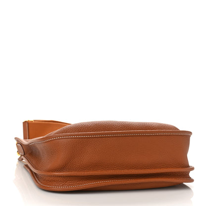 Hermes Taurillon Clemence Evelyne III PM Gold 4 of 8