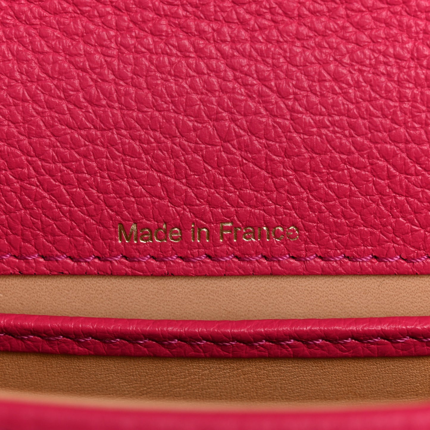 Grained Calfskin Mini Brillant Satchel Rose Indien