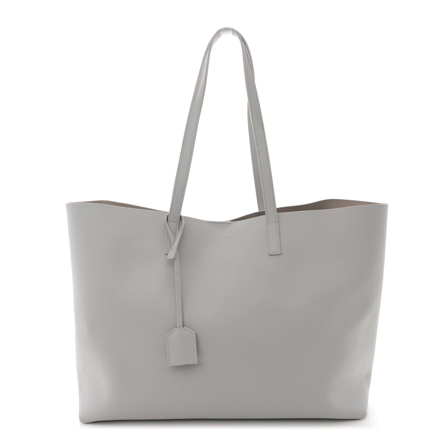 Saint Laurent Calfskin Large Shopping Tote Granite 1 of 16