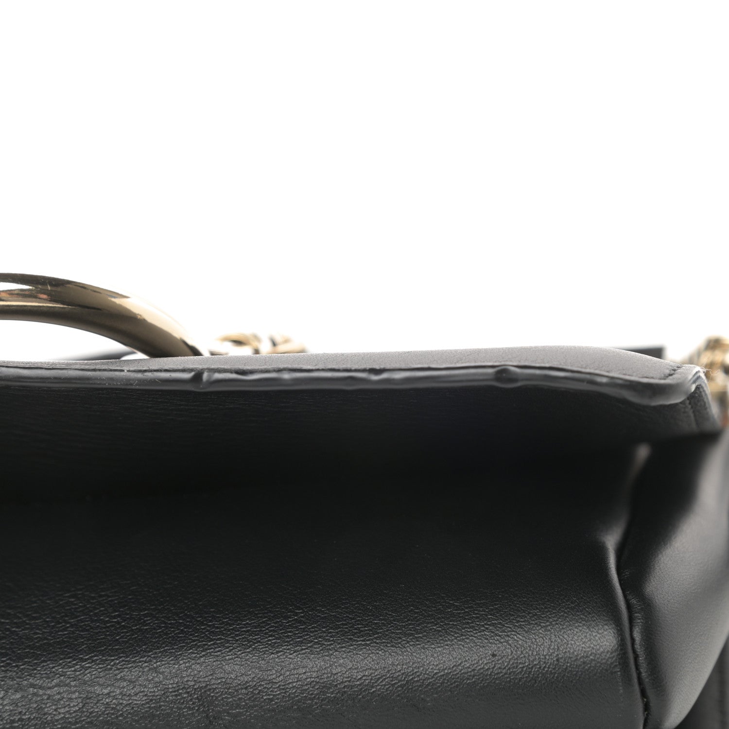 Chloe Suede Calfskin Small Faye Shoulder Bag Black 11 of 14