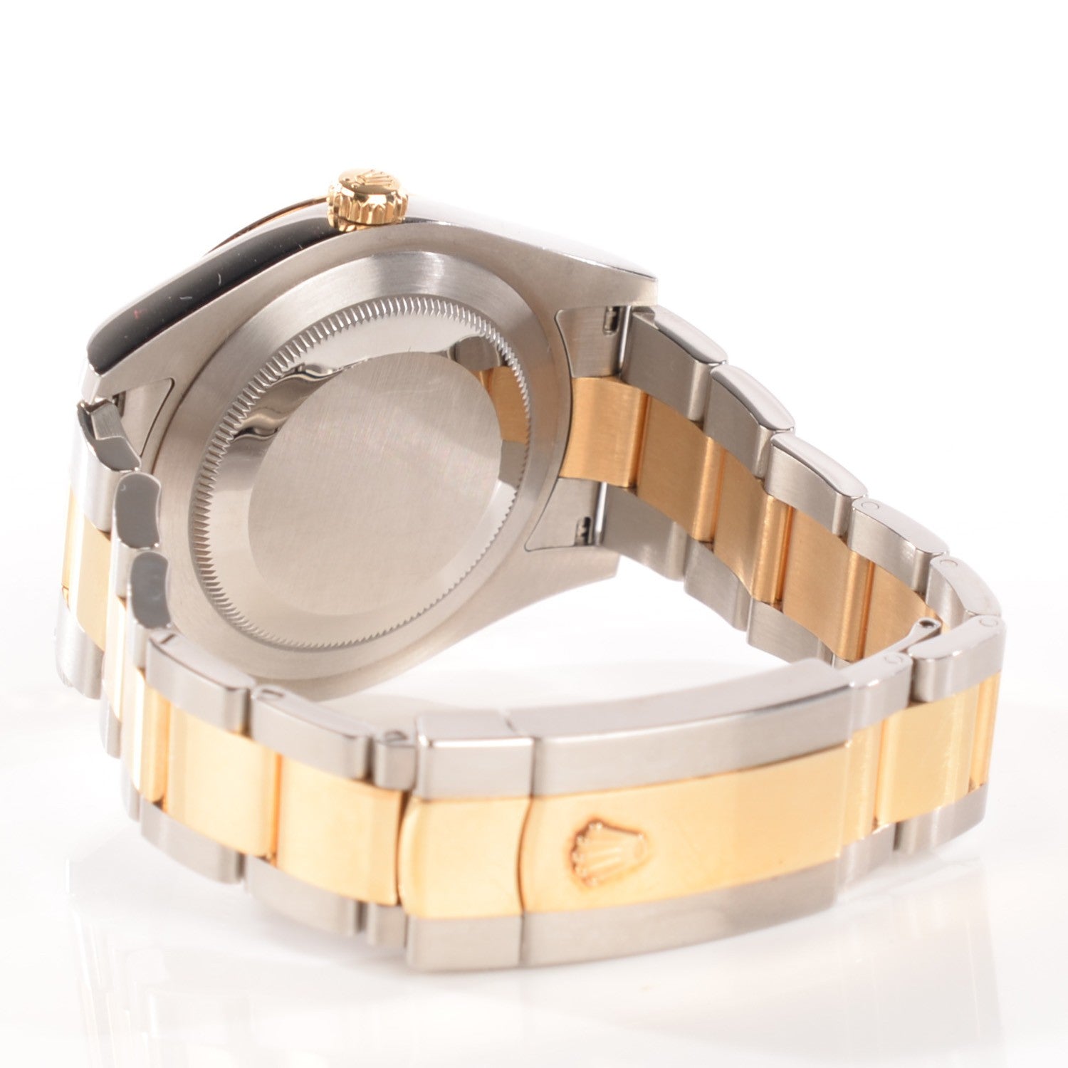 Rolex Stainless Steel 18K Yellow Gold 41mm Oyster Perpetual Datejust II Watch Black Roman 116333 4 of 8