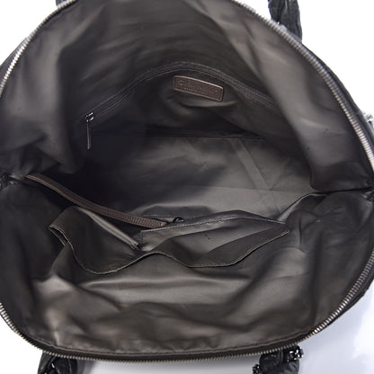 Chanel Distressed Lambskin Large Lady Braid Satchel Dark Grey 5 of 17