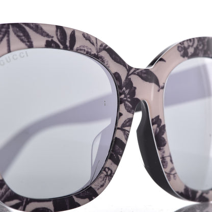 Gucci Acetate Herbarium Print Square Frame Sunglasses GG0029SA White 6 of 6