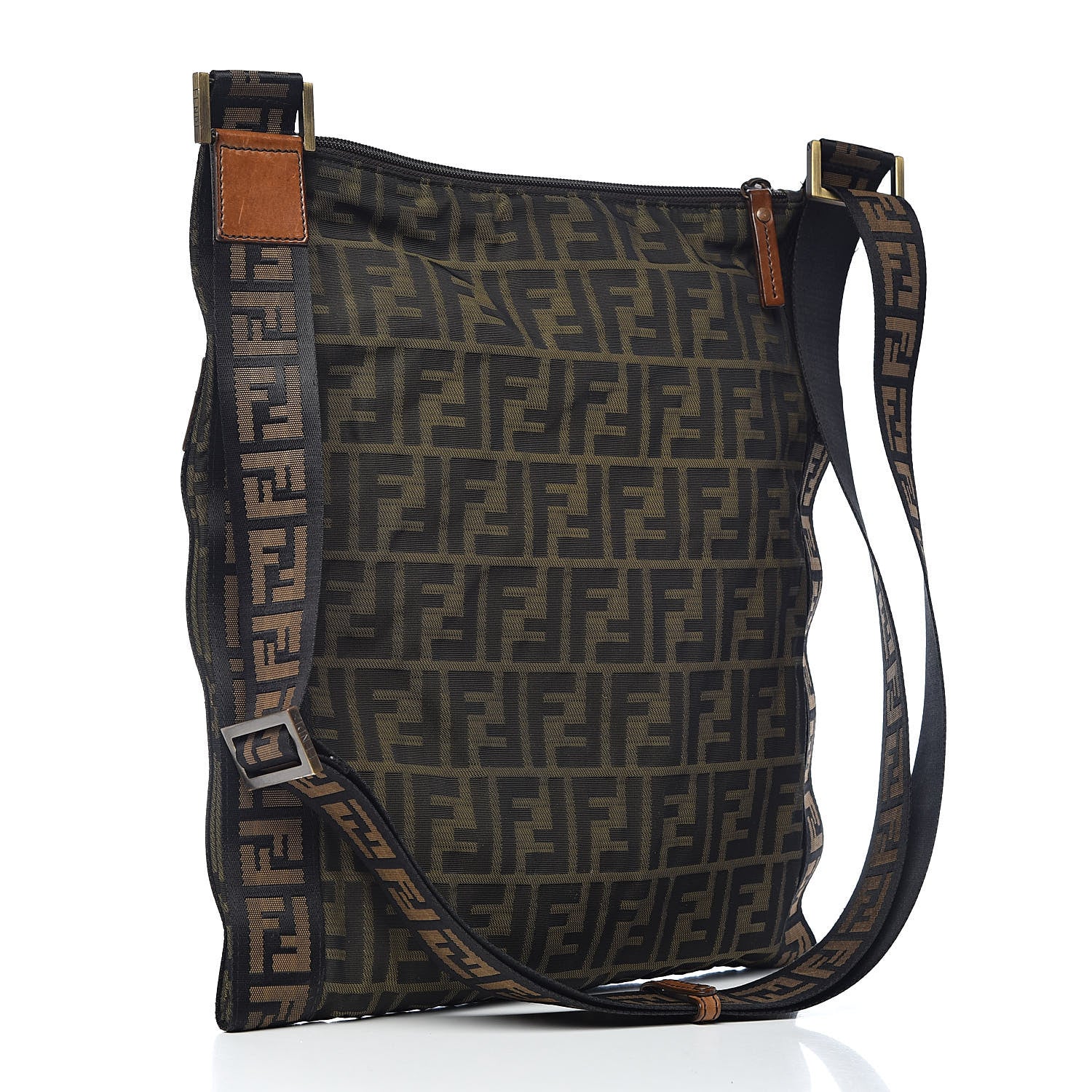 Fendi Zucca Shoulder Bag Tobacco 3 of 15