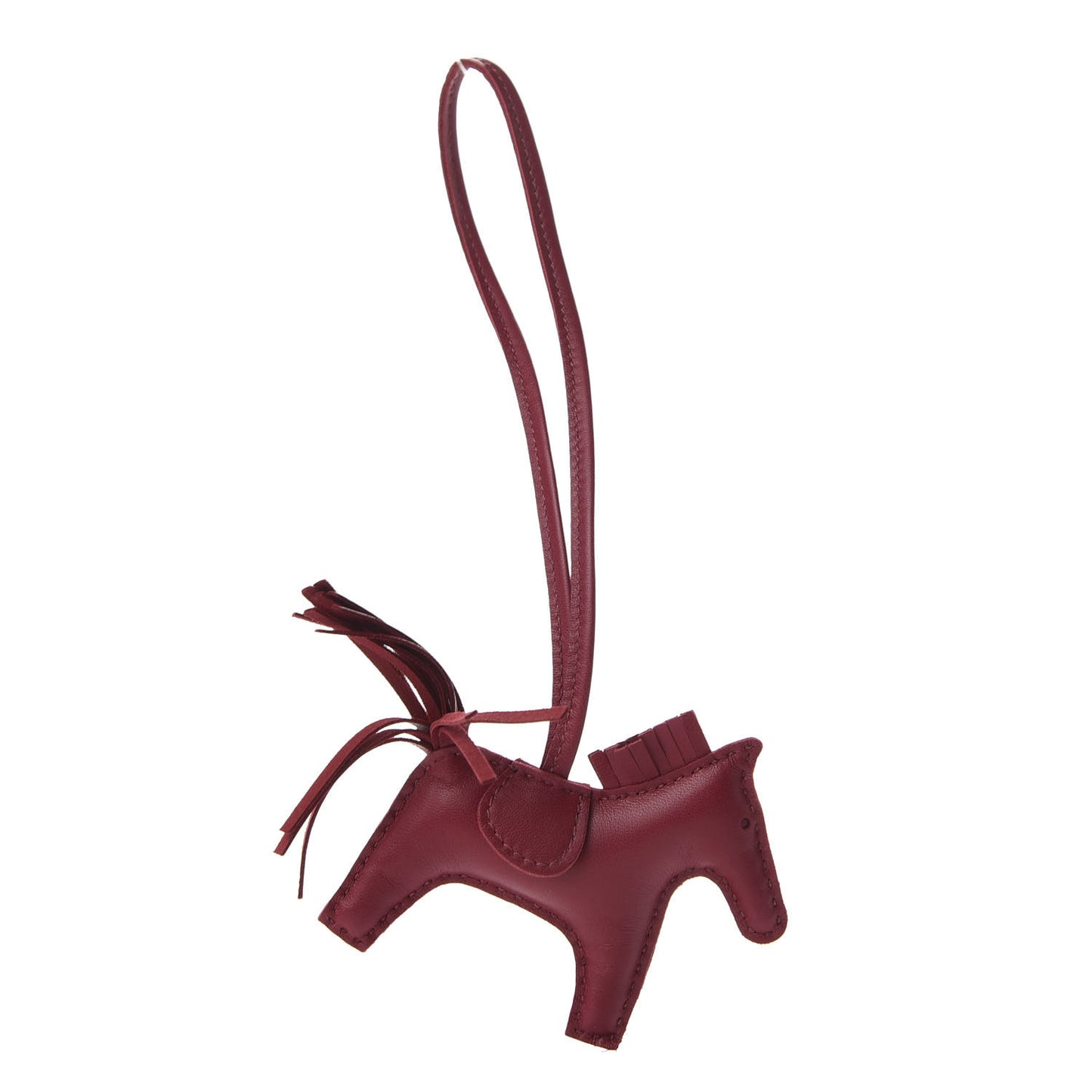 Milo Lambskin Grigri Rodeo Horse Bag Charm PM Rubis