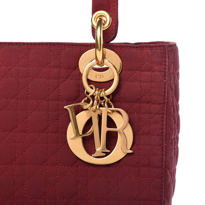 Christian Dior Nylon Cannage Medium Lady Dior Red 10 of 10