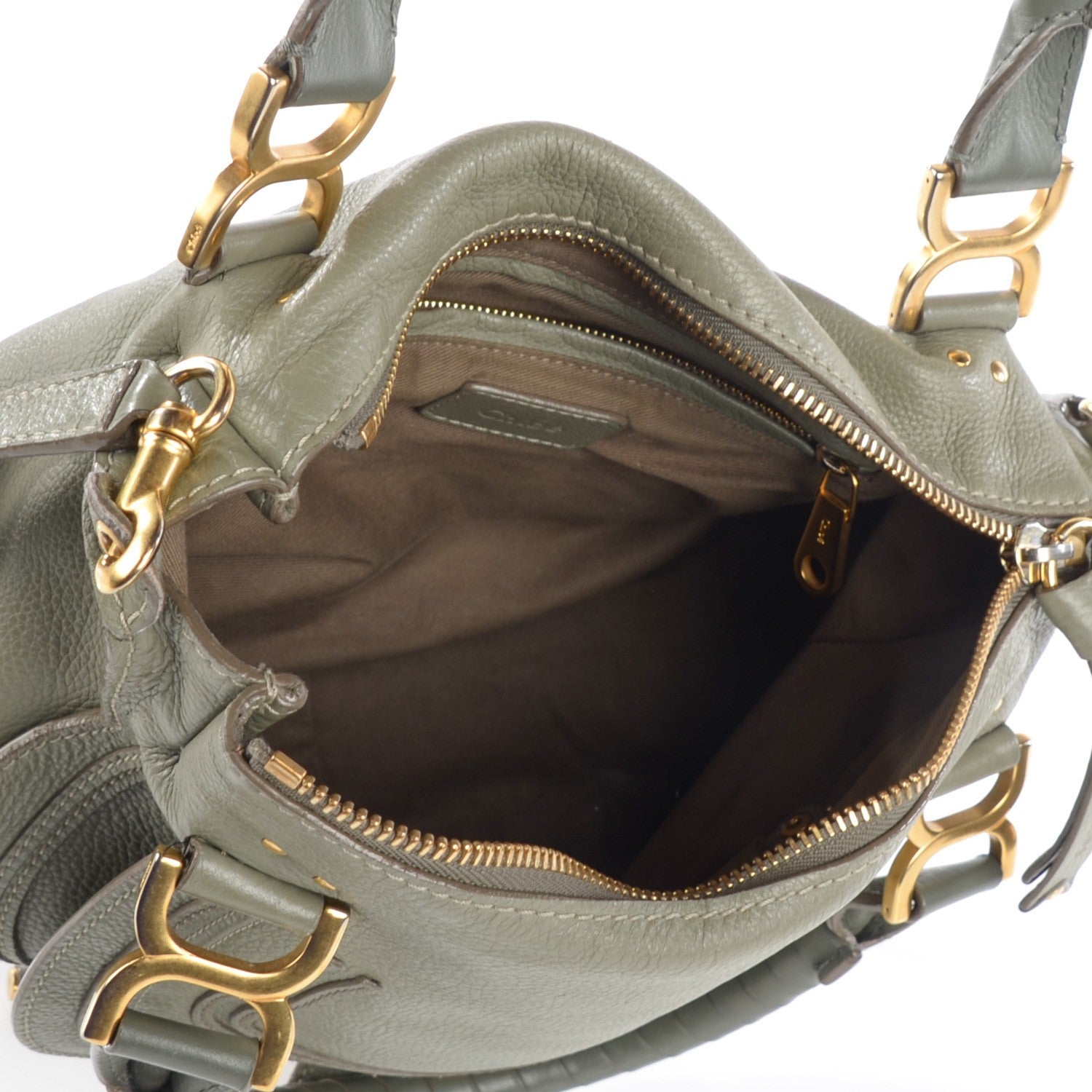 Chloe Calfskin Small Marcie Satchel Baobab Green 5 of 10