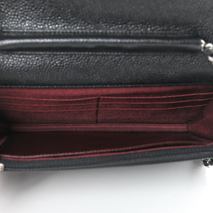 Chanel Caviar Quilted Wallet On Chain WOC Black 5 of 10