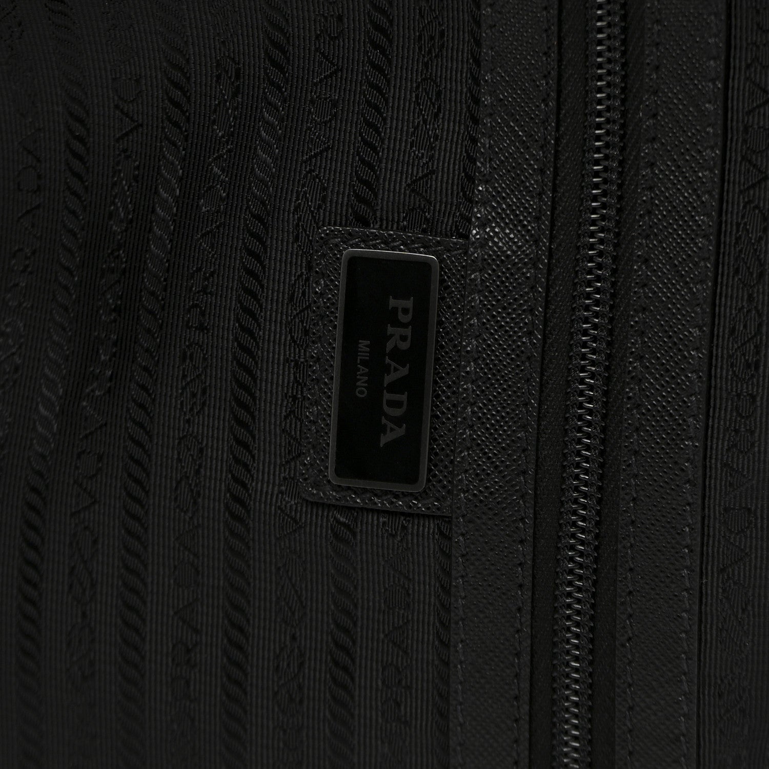 Prada Tessuto Nylon Saffiano Trolley Rolling Suitcase Luggage Black 5 of 12