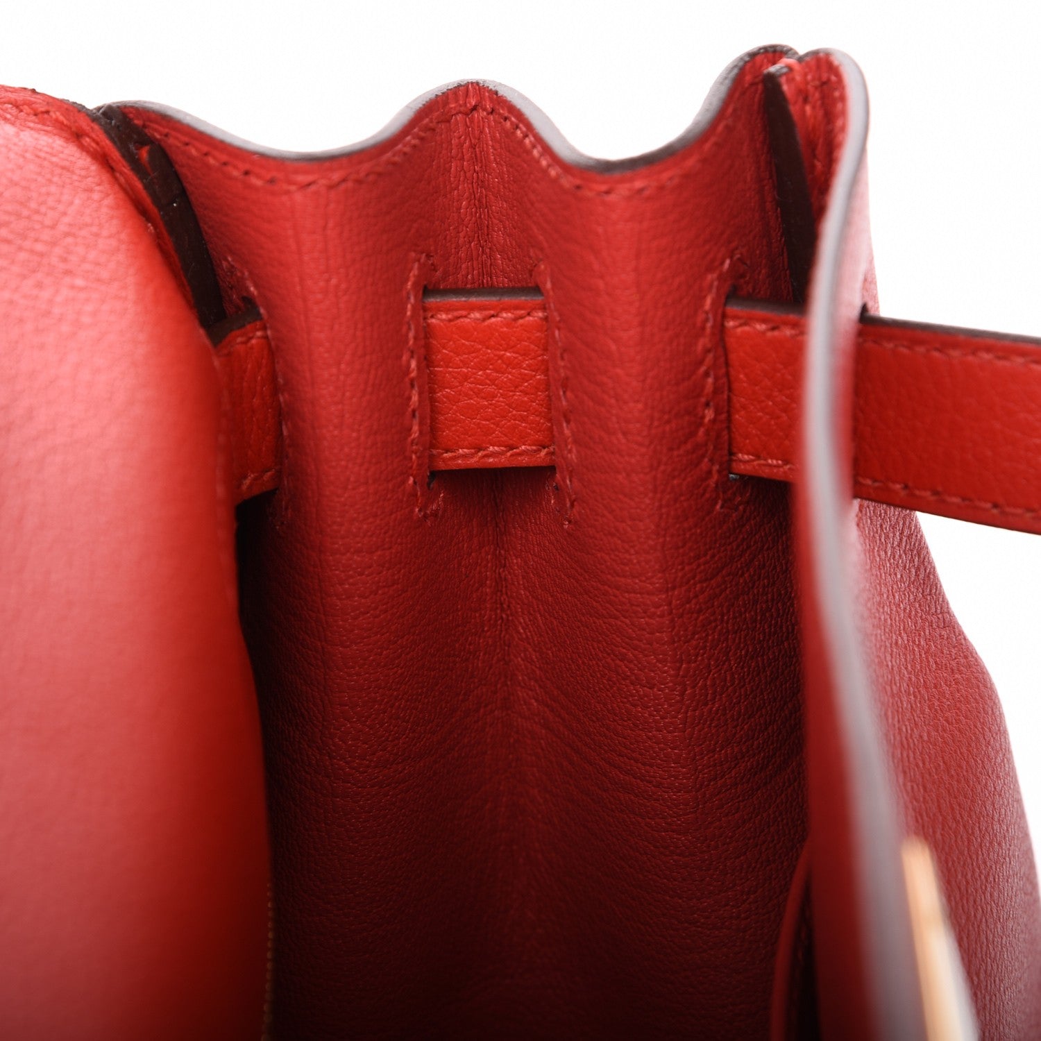 Hermes Evercolor Kelly Retourne 28 Rouge Tomate 9 of 28