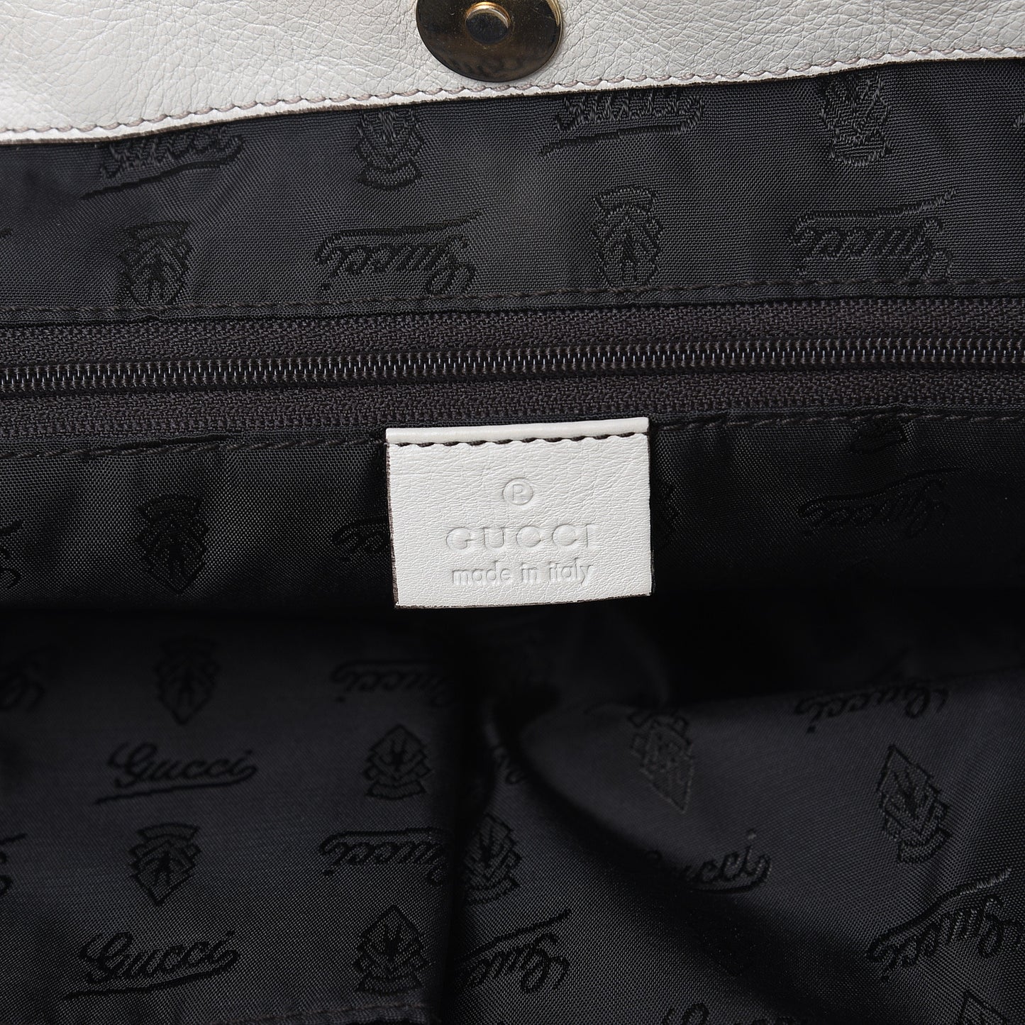 Monogram Small Tribeca Tote Off White