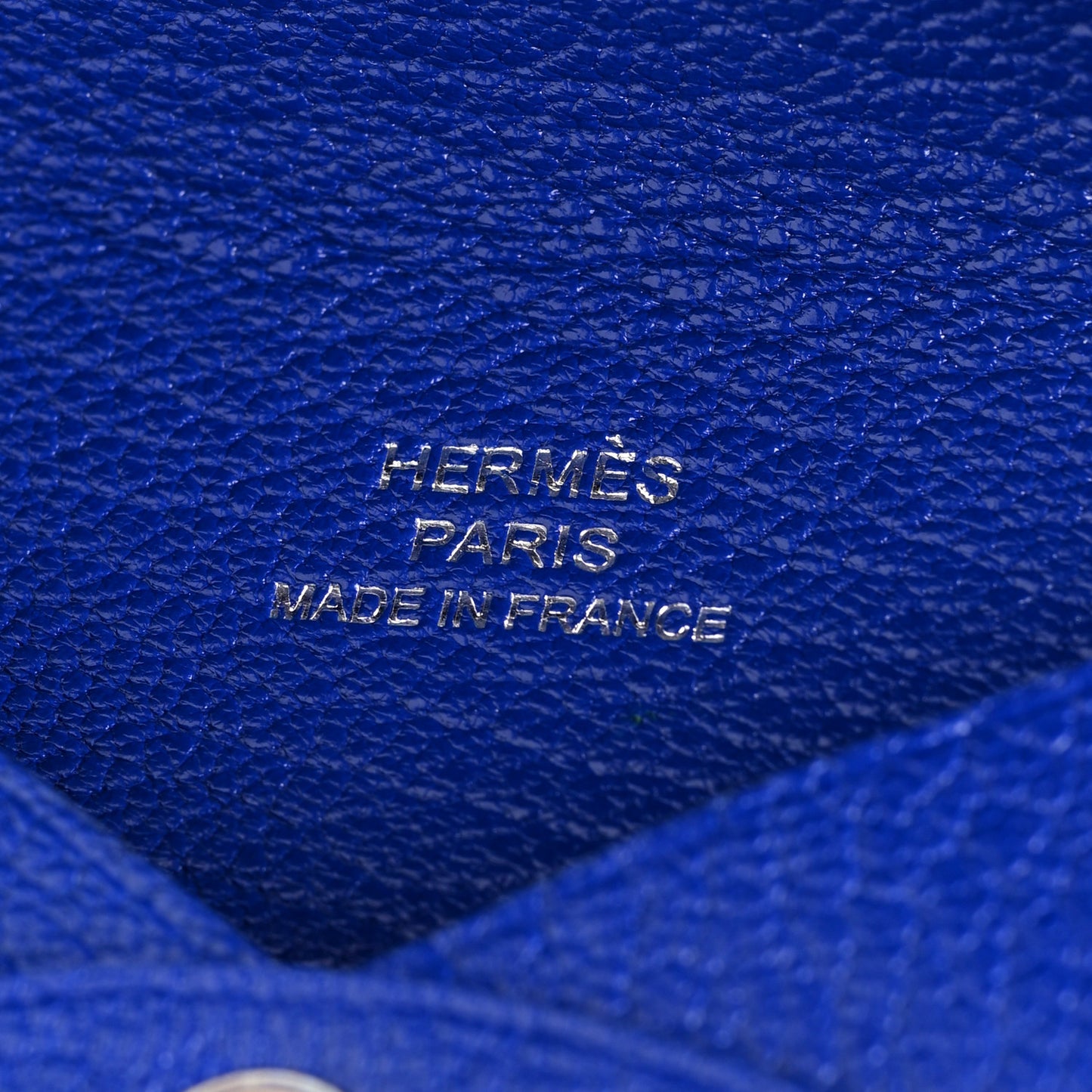 Chevre Mysore Calvi Card Case Bleu Electrique