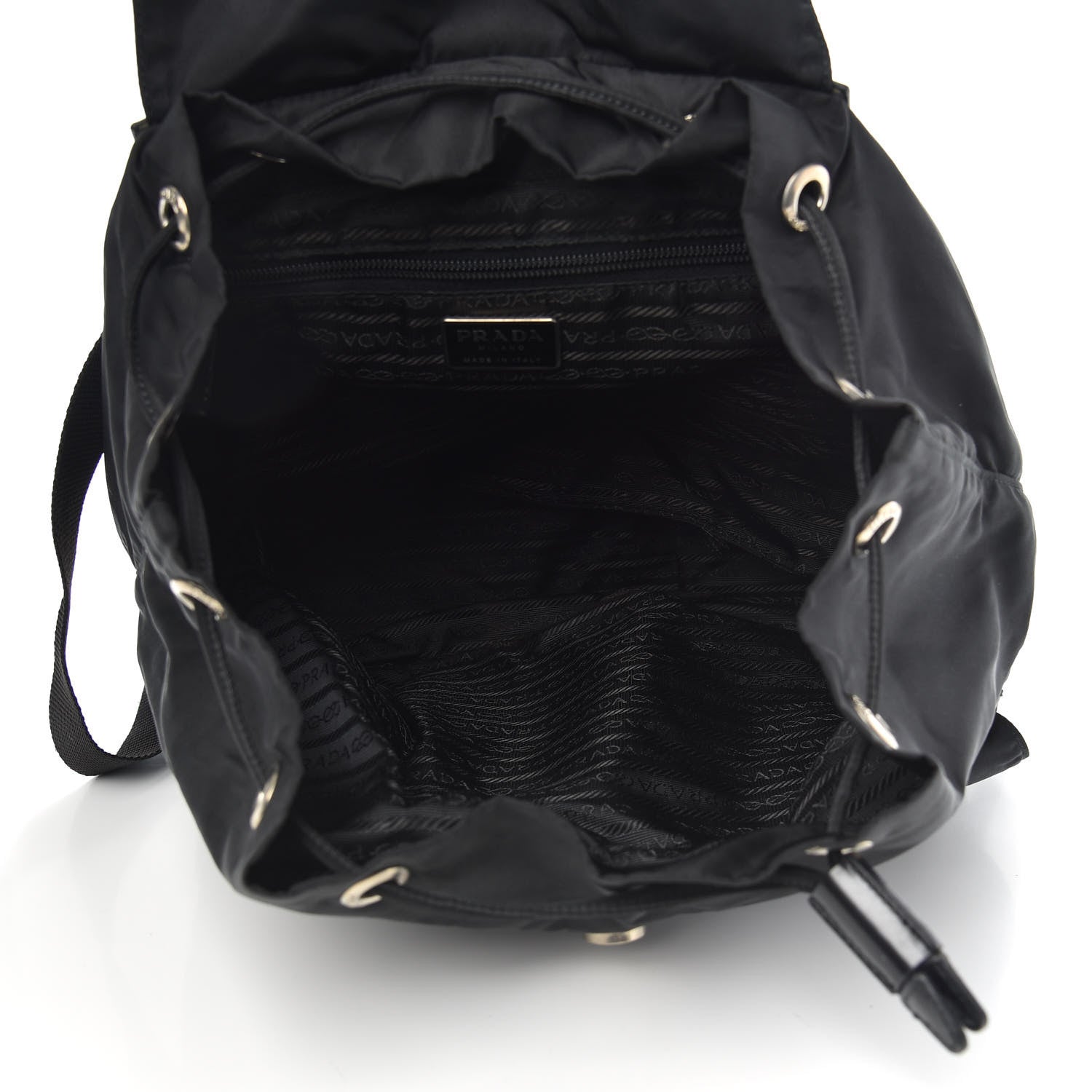 Prada Nylon Vela Large Backpack Black 4 of 7