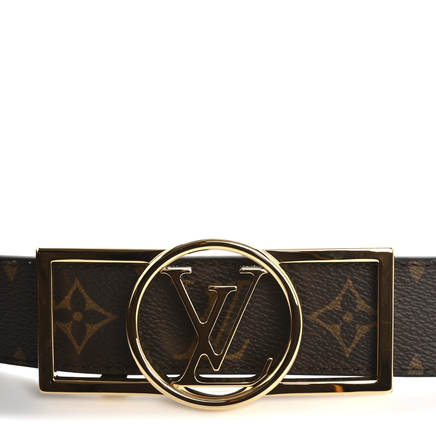 Louis Vuitton Monogram 25mm Dauphine Reversible Belt 80 32 Black 8 of 9