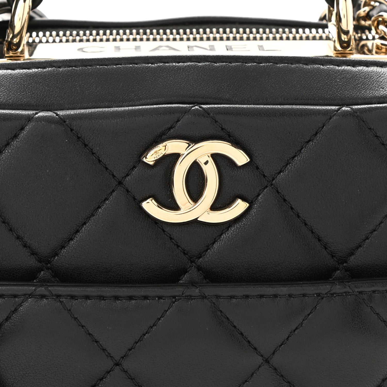 Chanel Lambskin Quilted Small Trendy CC Bowling Bag Black 8 of 10