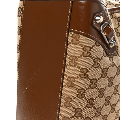 Balenciaga X GUCCI GG Monogram Azalea Calfskin Neo Classic Silver Hardware Medium City Beige Ebony Brown Sugar 11 of 11