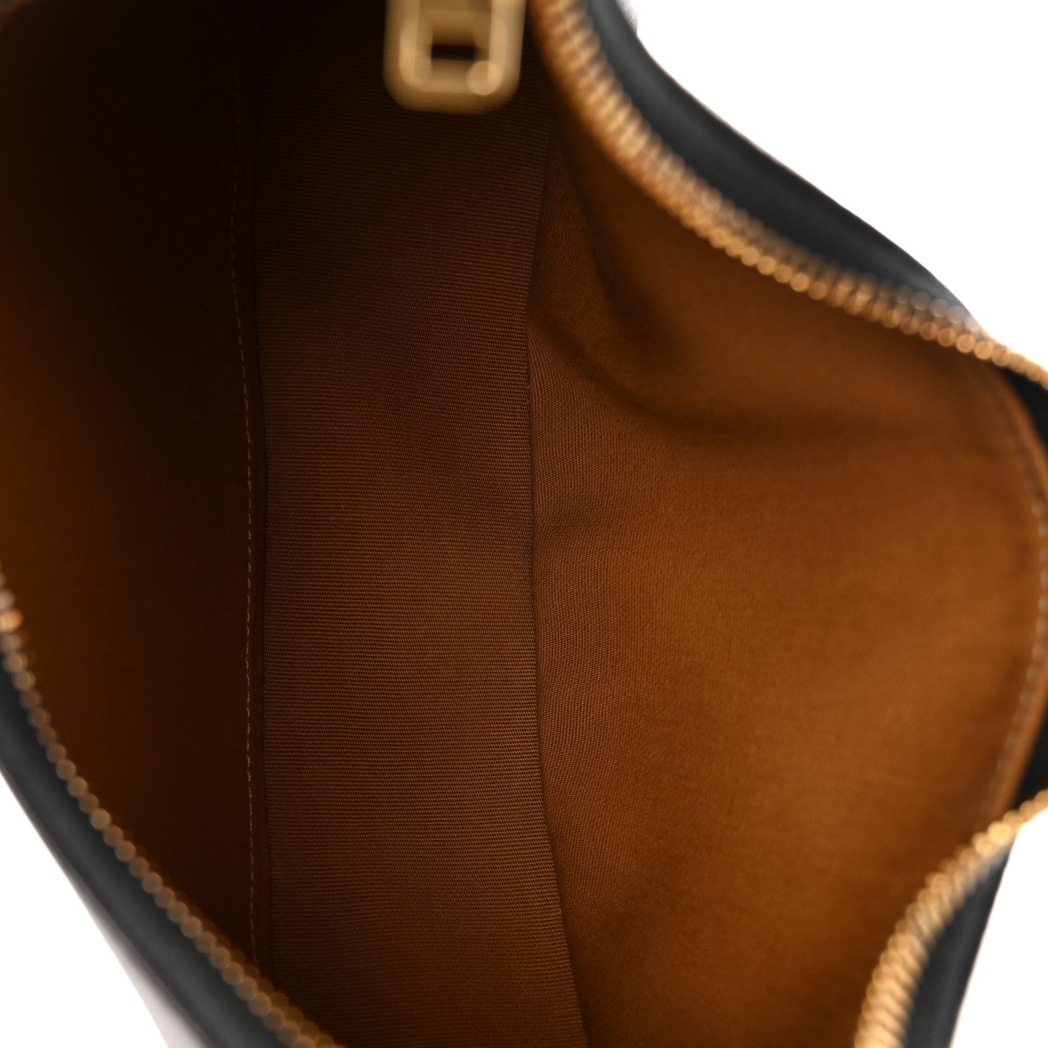 Celine Triomphe Canvas Calfskin Ava Shoulder Bag Tan 4 of 9