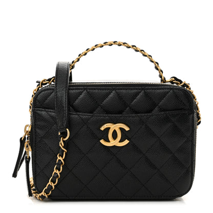 Chanel Caviar Quilted Small Pick Me Up Vanity Case Black 1 of 12