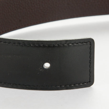 Hermes Box Togo 32mm H Belt 80 Black Chocolate 10 of 10