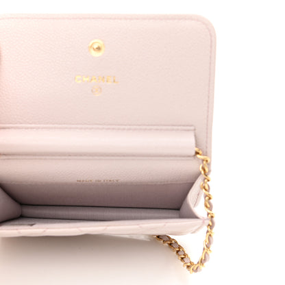 Chanel Caviar Quilted Miss Coco Clutch With Chain Light Purple 4 of 11