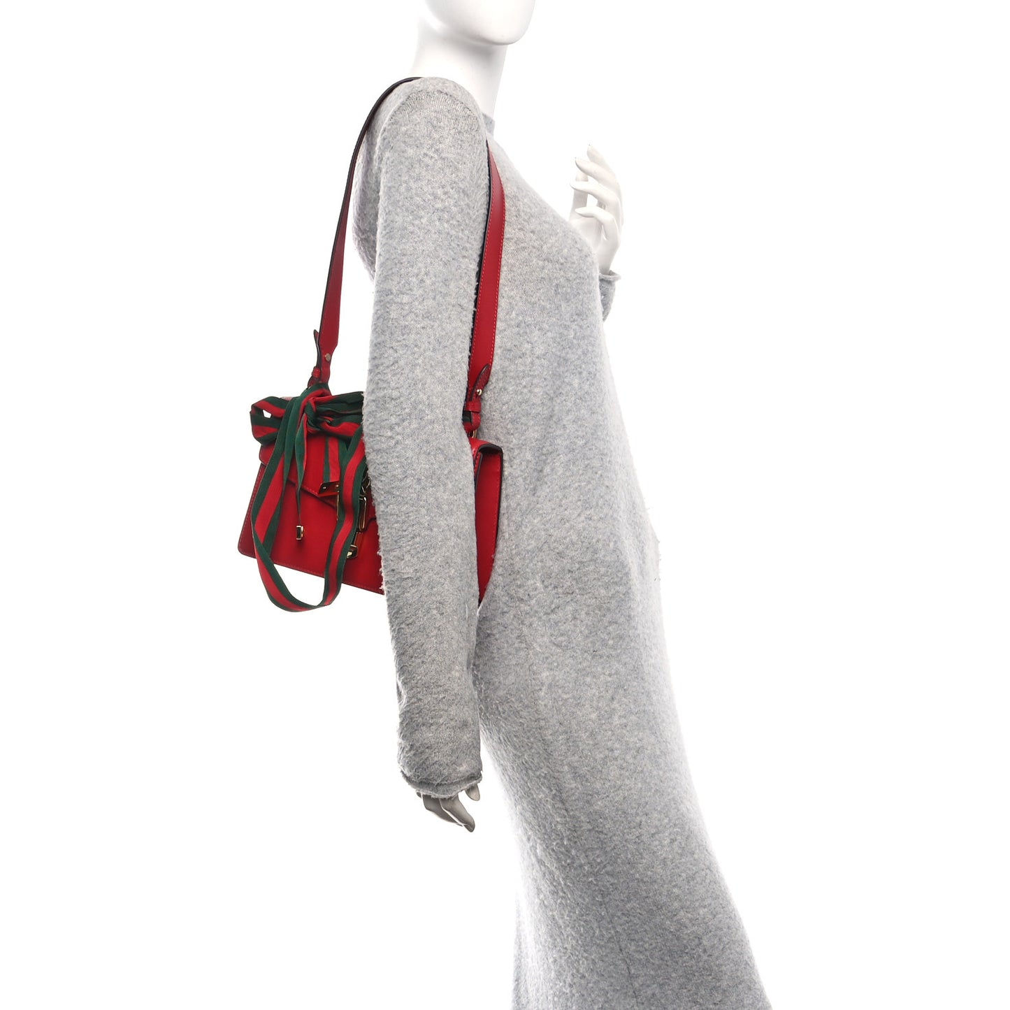 Calfskin Small Sylvie Shoulder Bag Hibiscus Red