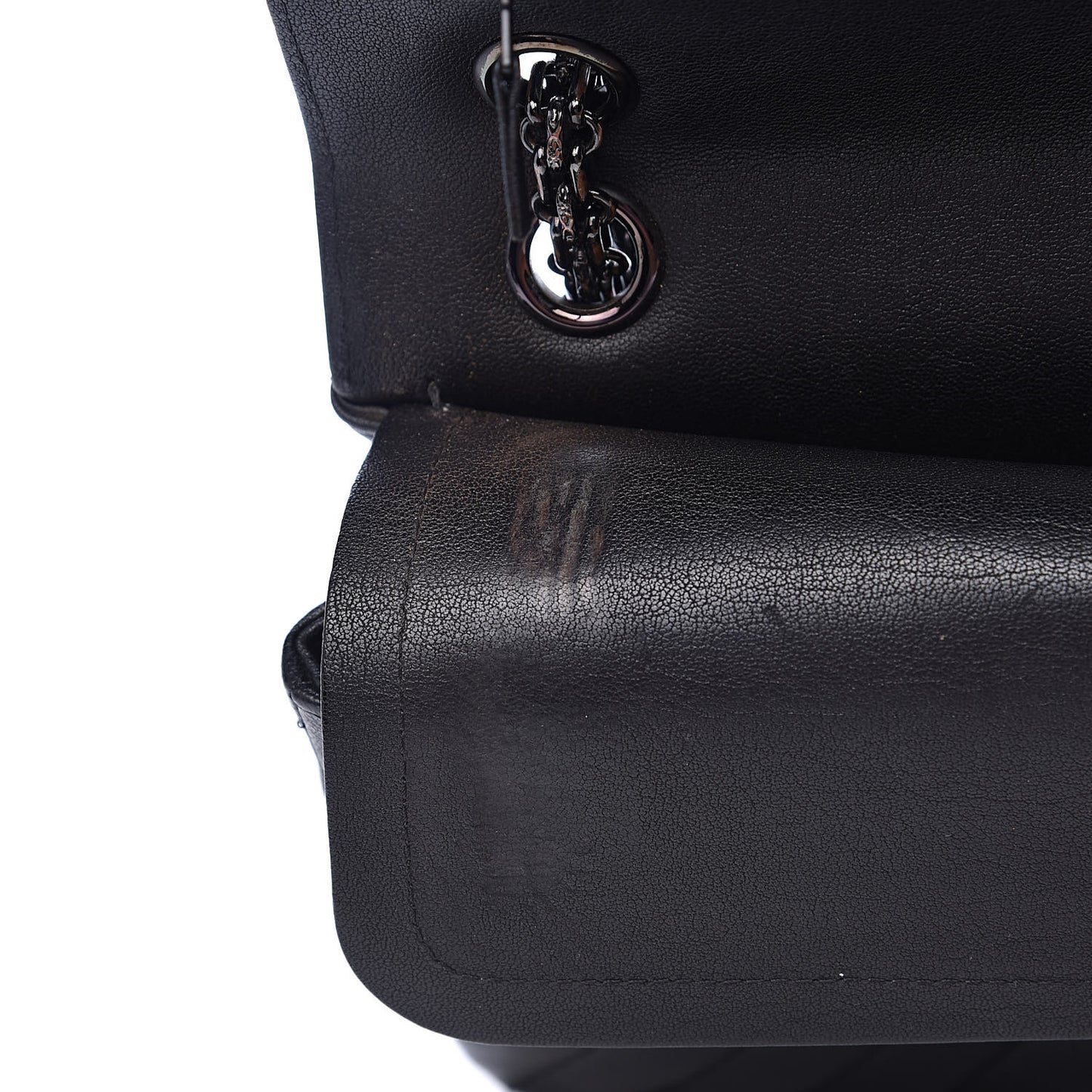 Sheepskin Chevron Quilted 2.55 Reissue 225 Double Flap So Black