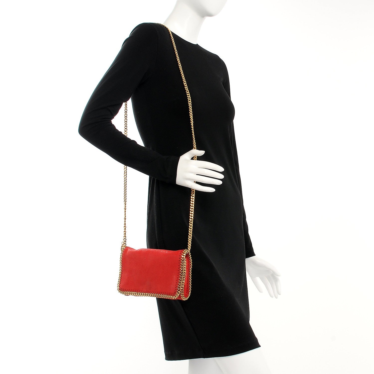 Stella McCartney Shaggy Deer Falabella Crossbody Bag Chilli 2 of 6