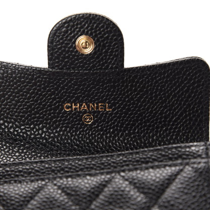 Chanel Caviar Quilted Flap Card Holder Black 6 of 9