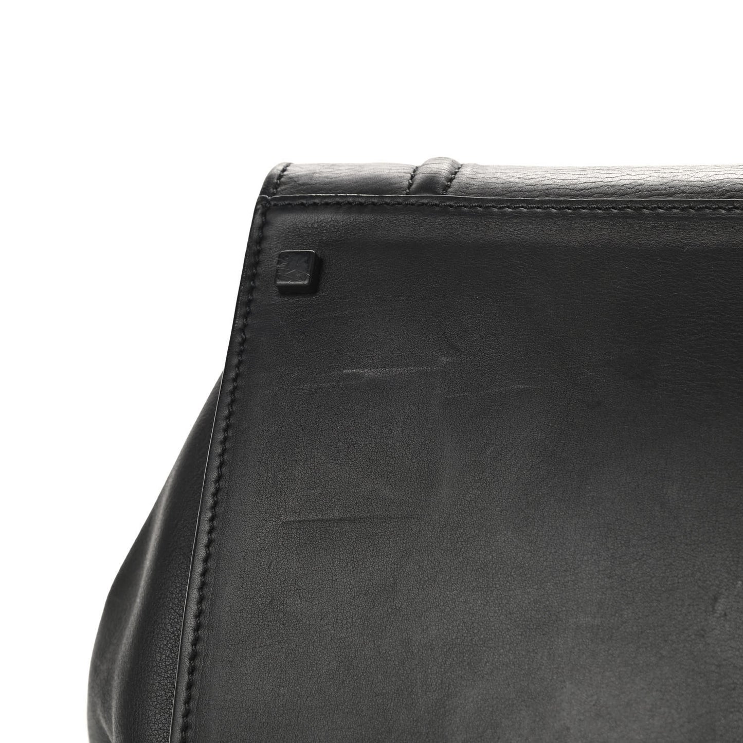 Supple Calfskin Large Phantom Luggage Black