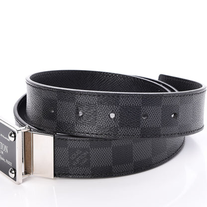 Louis Vuitton Damier Graphite 35mm LV Inventeur Reversible Belt 95 38 4 of 8