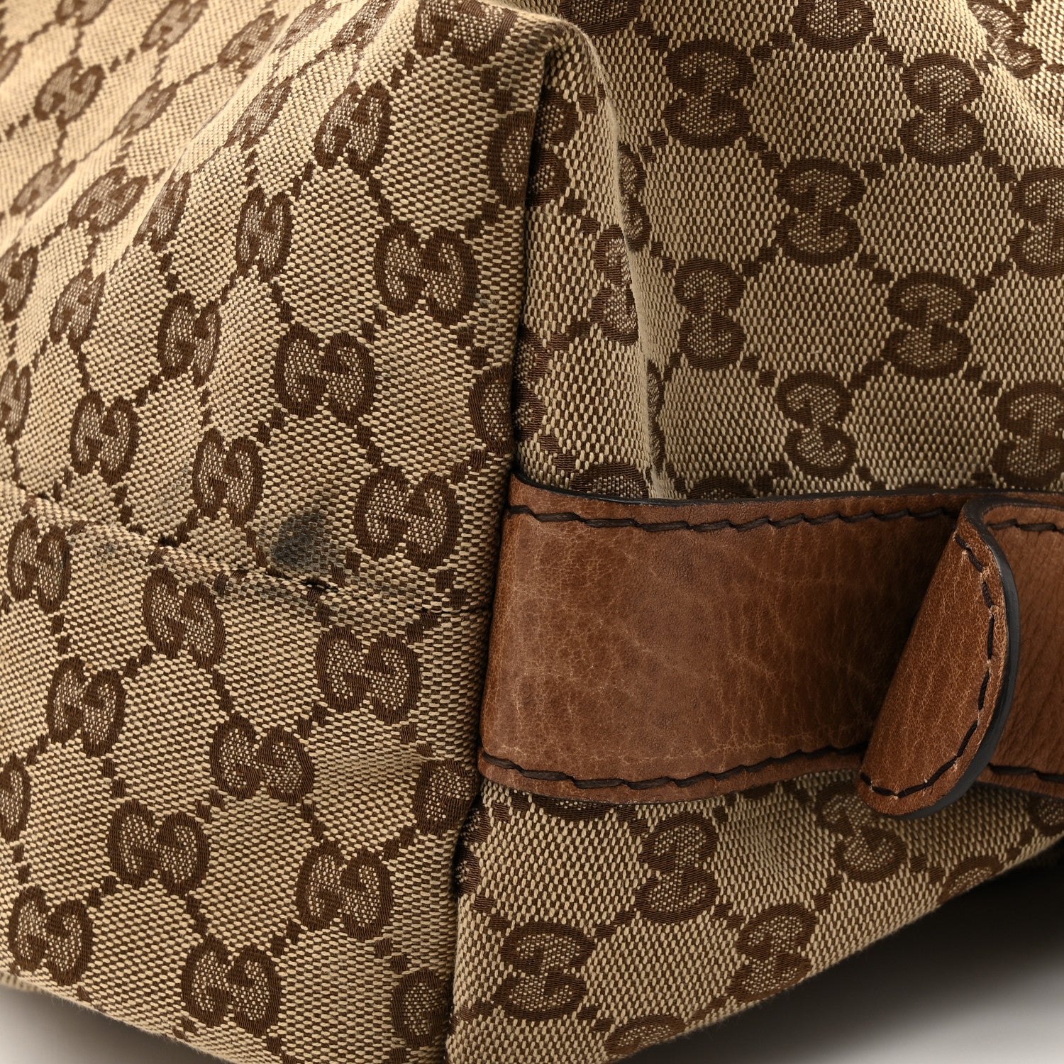 Gucci Monogram Bamboo Bar Medium Tote Brown 12 of 16