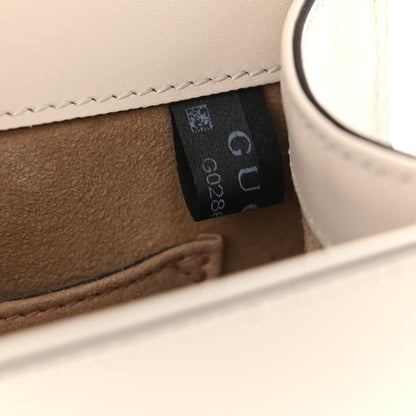 Gucci Calfskin Mini Sylvie Top Handle Bag White 8 of 11