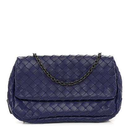 Bottega Veneta Nappa Intrecciato Small Chain Crossbody Atlantic 1 of 11