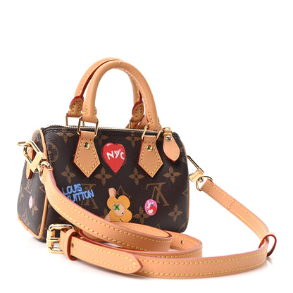 Louis Vuitton Monogram 57th Street NYC Nano Speedy Yellow Cab 3 of 9