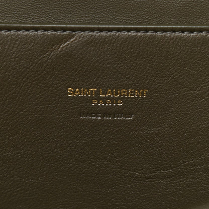 Saint Laurent Suede Medium Reversible Monogram Kate Satchel Olive 5 of 10