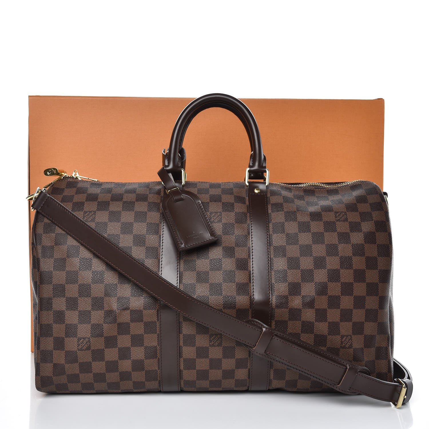 Louis Vuitton Damier Ebene Keepall Bandouliere 45 7 of 7