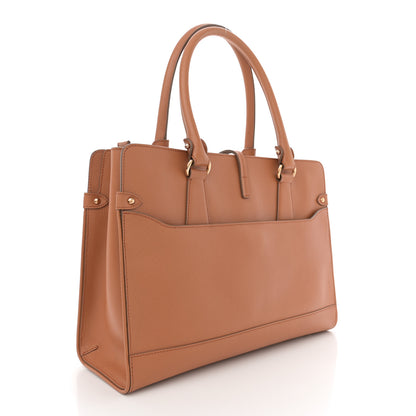 Salvatore Ferragamo Printed Calfskin Briana Tote Brown 3 of 11