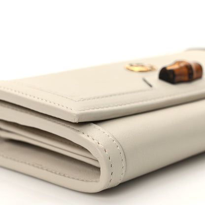 Gucci Wonka Grain Calfskin Diana Chain Wallet Mystic White 8 of 12