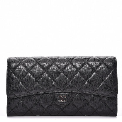 Chanel Caviar Quilted Travel Wallet Black 1 of 18