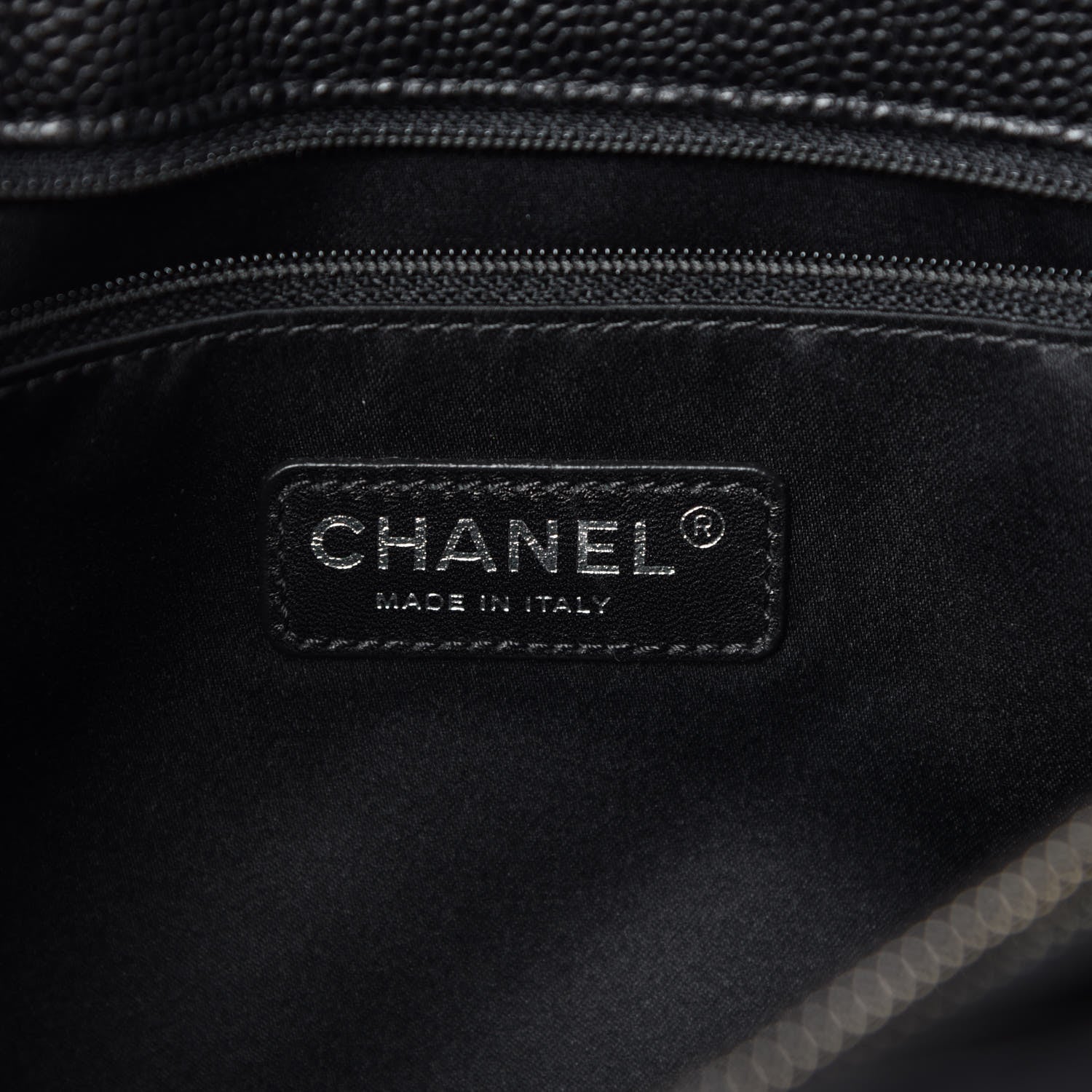 Chanel Caviar Quilted Grand Shopping Tote GST Black 8 of 9