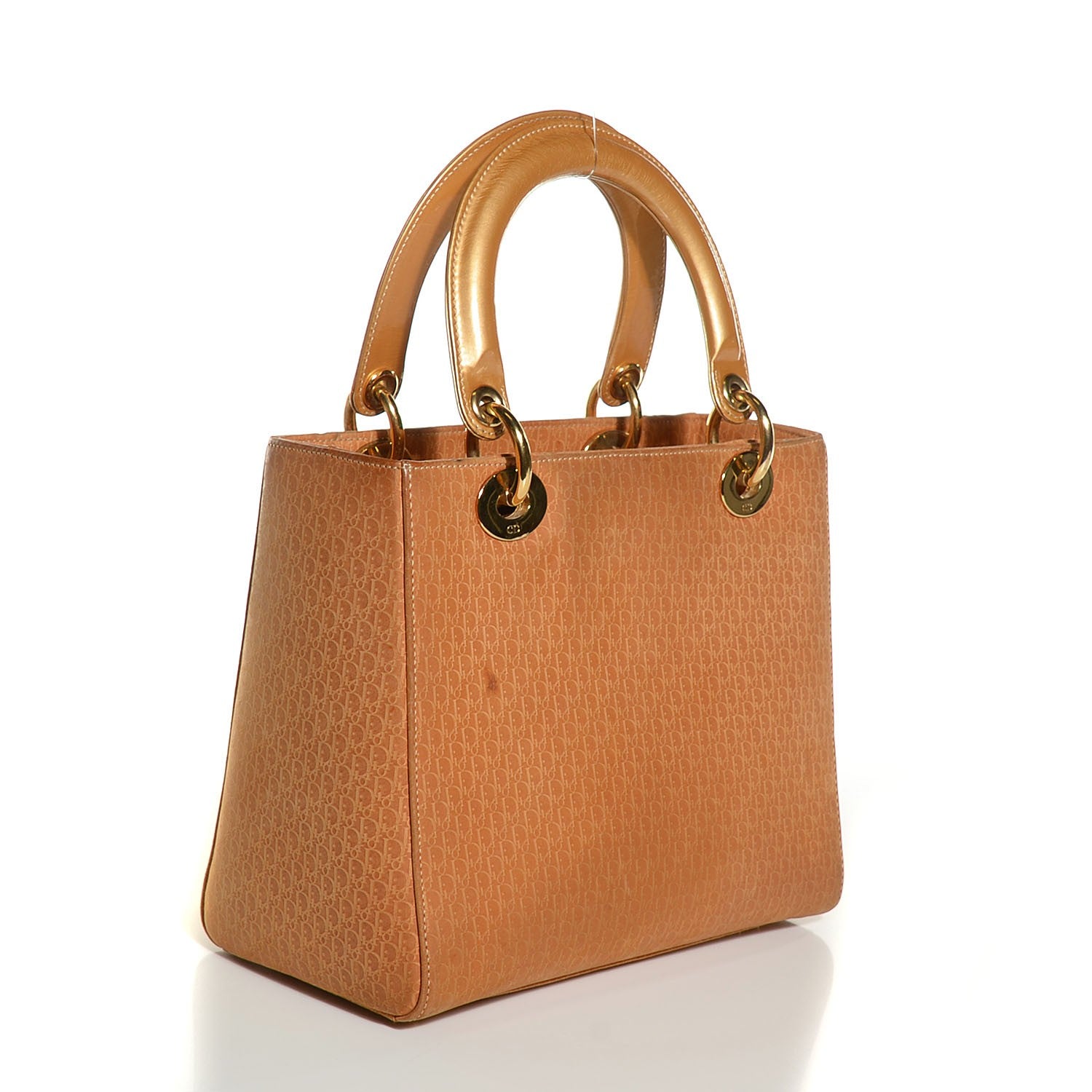 Christian Dior Suede Diorissimo Mini Lady Dior Gold 3 of 7