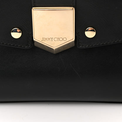 Jimmy Choo Smooth Calfskin Studded Lockett Shoulder Bag Black 10 of 11