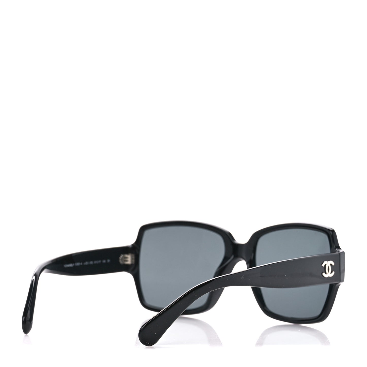 Acetate Square CC Sunglasses 5385-A Black