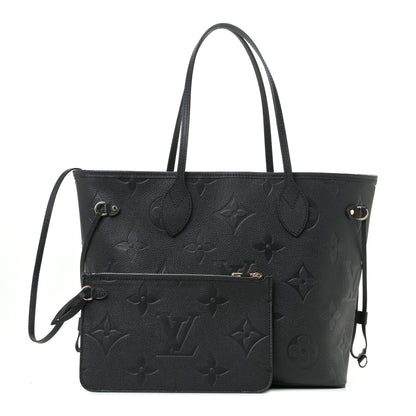 Louis Vuitton Empreinte Monogram Giant Neverfull MM Black 1 of 9