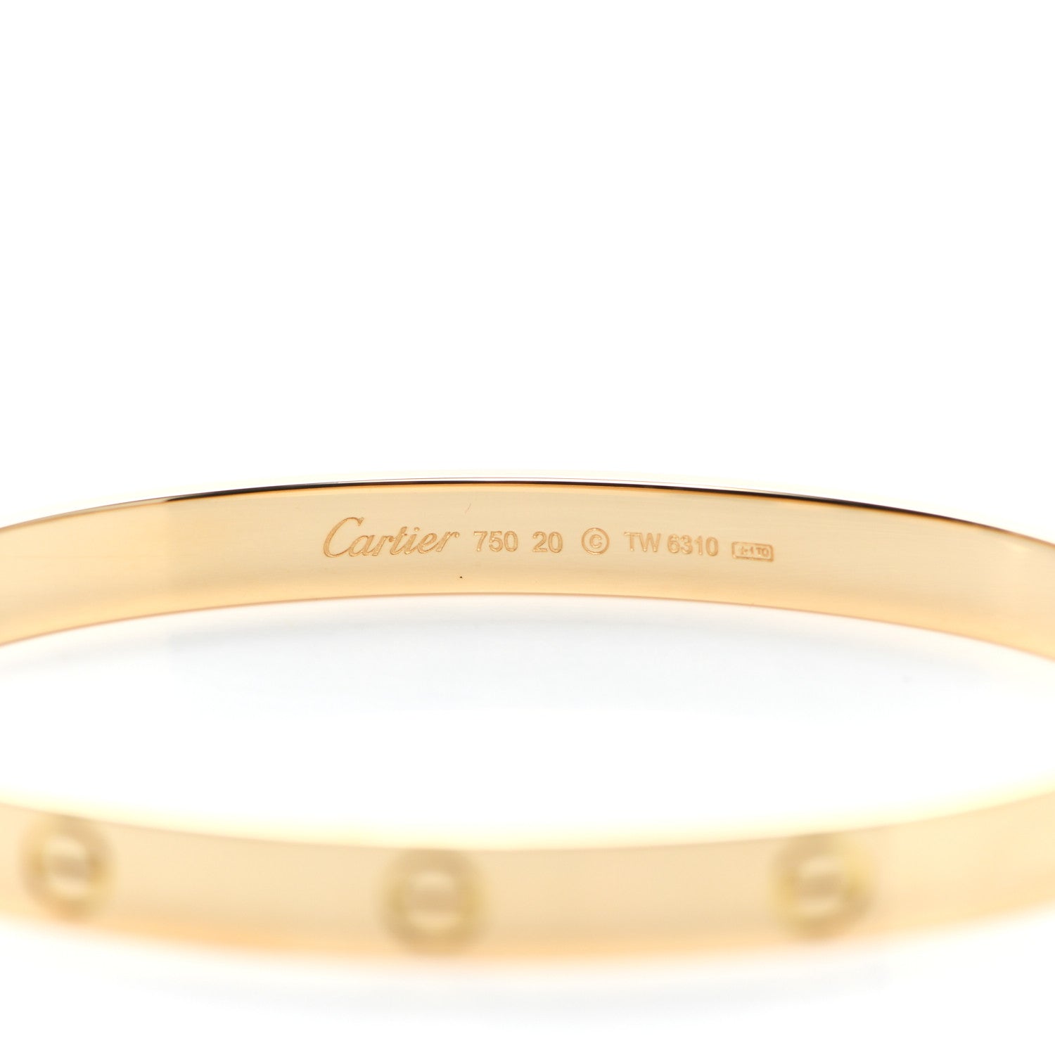 Cartier 18K Yellow Gold LOVE Bracelet 20 4 of 5