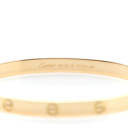 Cartier 18K Yellow Gold LOVE Bracelet 20 4 of 5